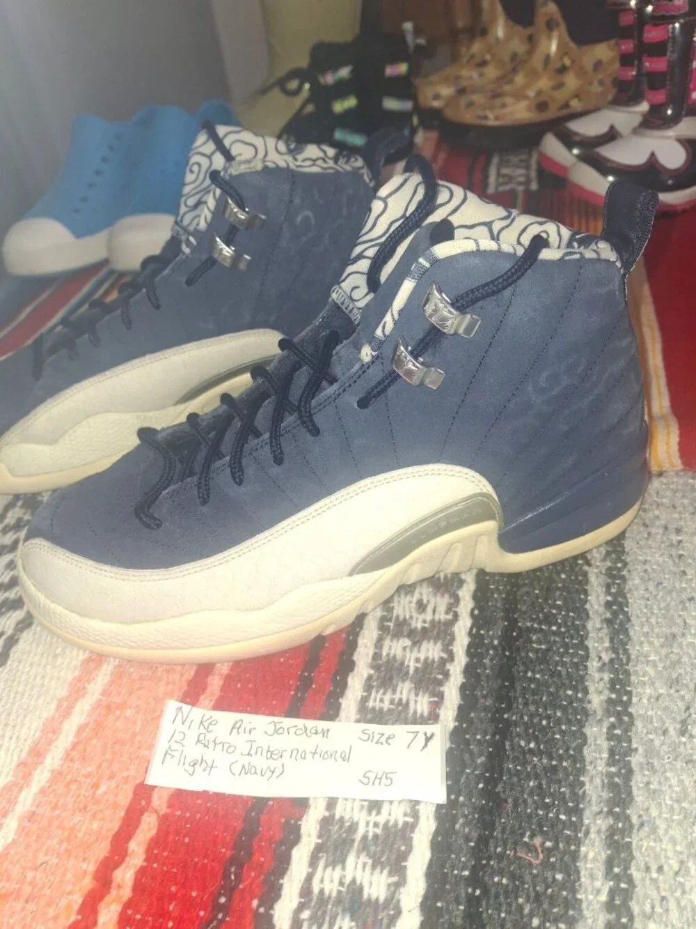 Nike Air Jordan 12 Retro International Flight Navy Size 7Y BV8017-445 No Box*sh5
